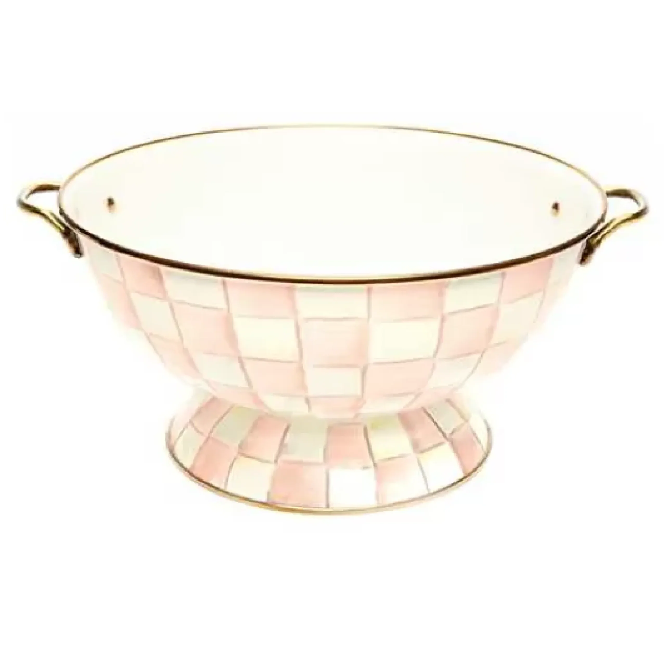 MacKenzie-Childs Rosy Check Everything Bowl< Easter|Spring