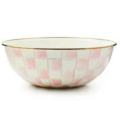 MacKenzie-Childs Rosy Check Extra Large Everyday Bowl< Fall Entertaining|Serveware
