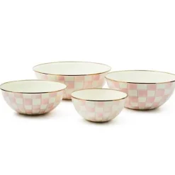 MacKenzie-Childs Rosy Check Extra Large Everyday Bowl< Fall Entertaining|Serveware