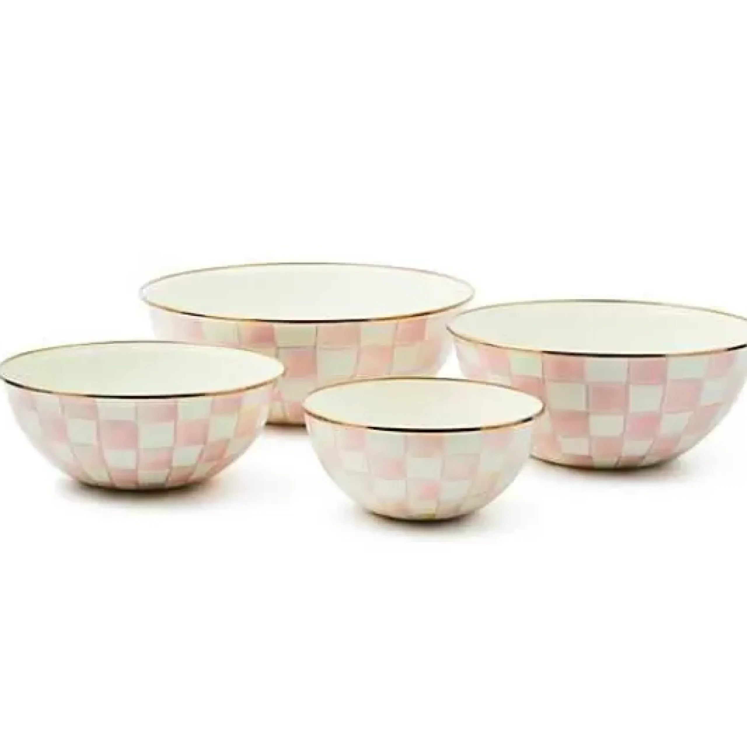MacKenzie-Childs Rosy Check Extra Large Everyday Bowl< Fall Entertaining|Serveware
