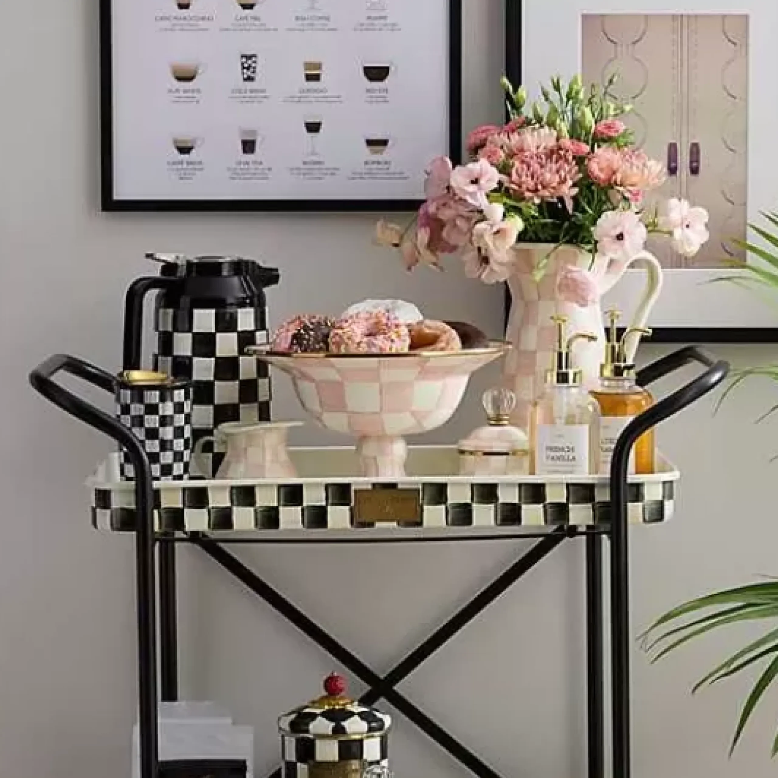 MacKenzie-Childs Rosy Check Kitchen Canister, Small< Kitchen Storage & Organization