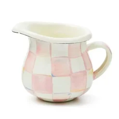 MacKenzie-Childs Rosy Check Little Creamer< The Coffee Shop|Fall Entertaining
