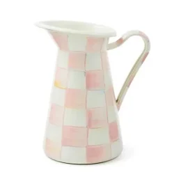MacKenzie-Childs Rosy Check Medium Practical Pitcher< Fall Entertaining|Bar Entertaining