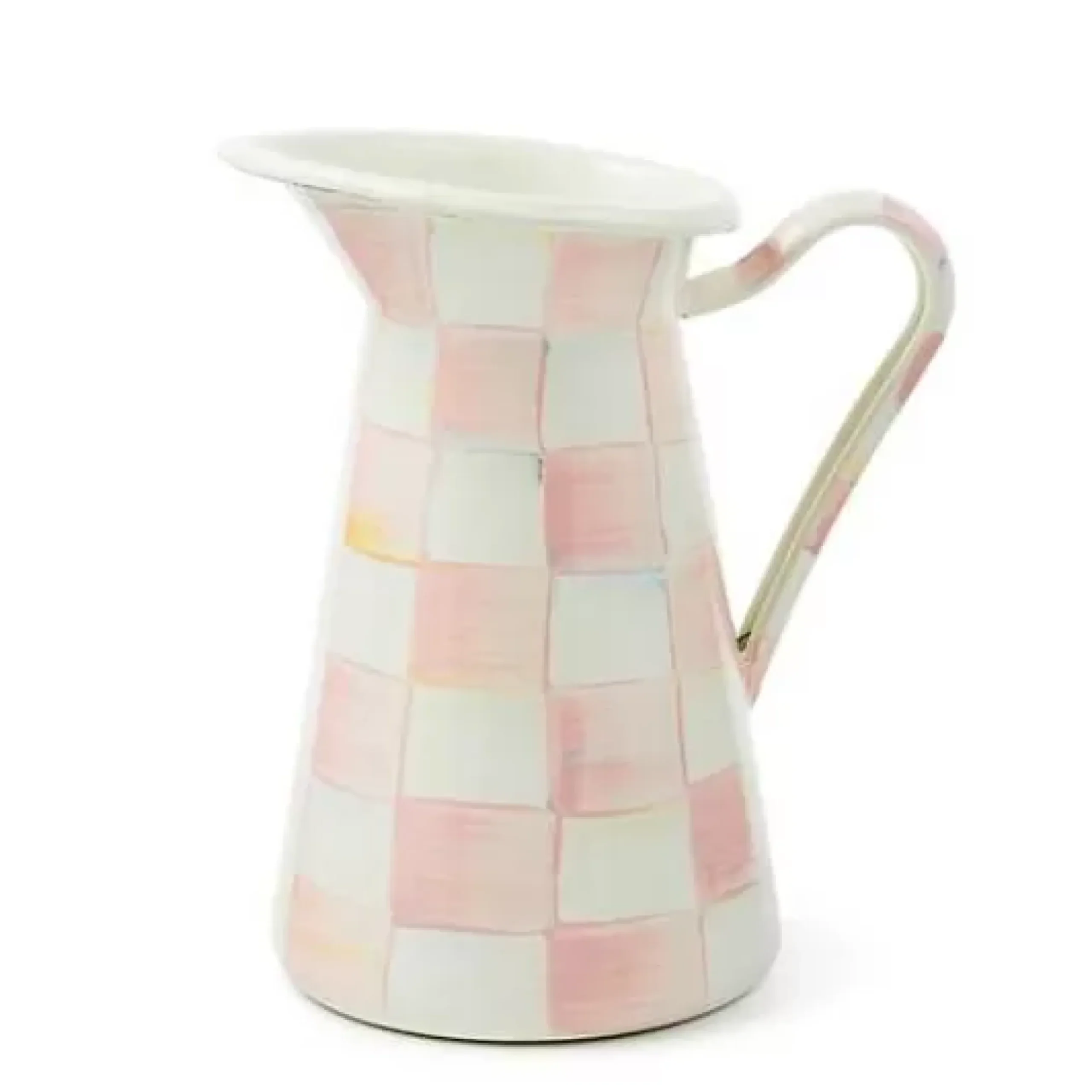 MacKenzie-Childs Rosy Check Medium Practical Pitcher< Fall Entertaining|Bar Entertaining