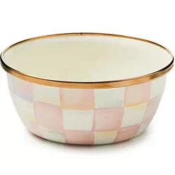 MacKenzie-Childs Rosy Check Pinch Bowl< Fall Entertaining|Serveware