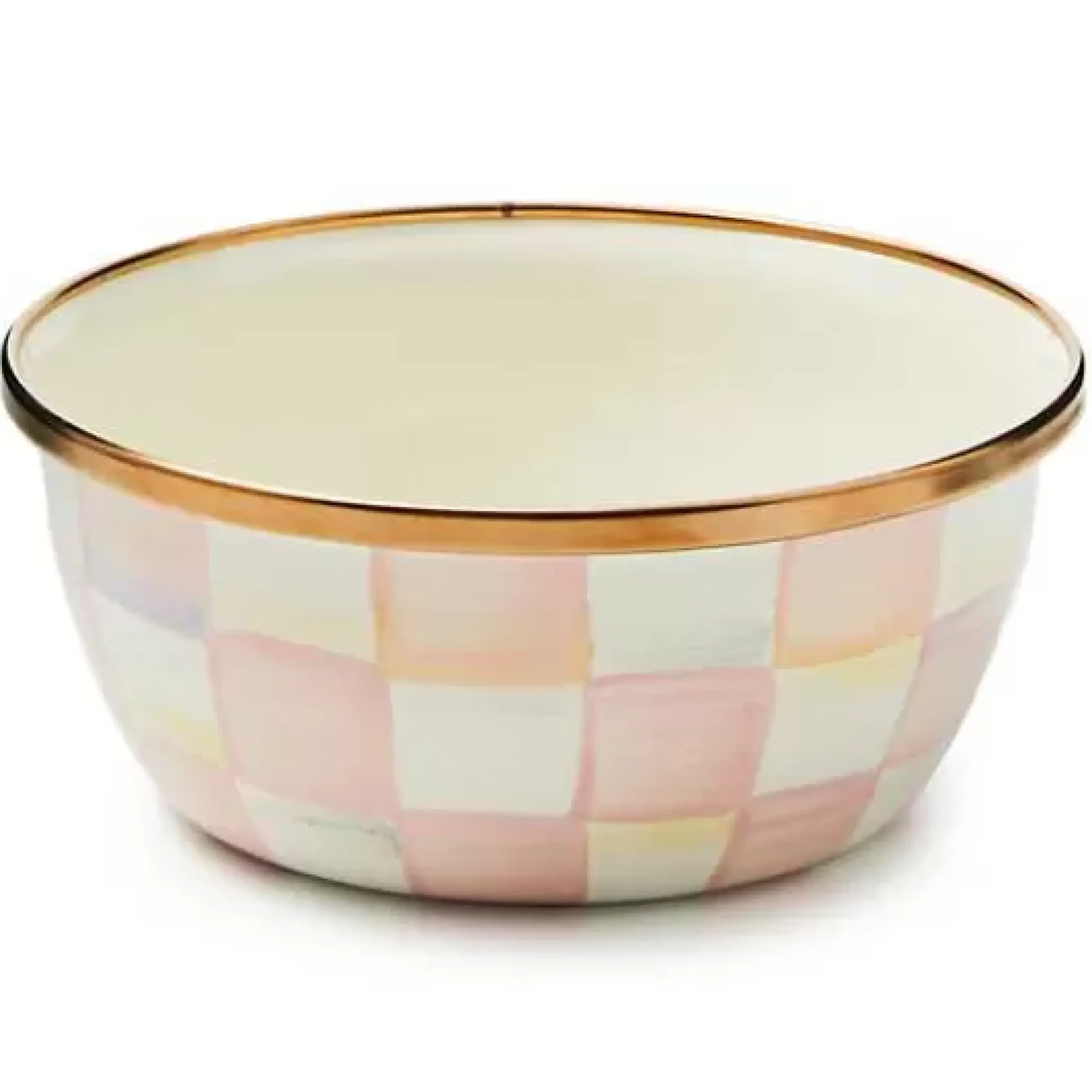 MacKenzie-Childs Rosy Check Pinch Bowl< Fall Entertaining|Serveware