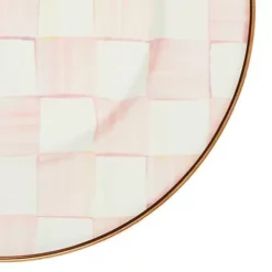 MacKenzie-Childs Rosy Check Salad/Dessert Plate< Easter|Spring