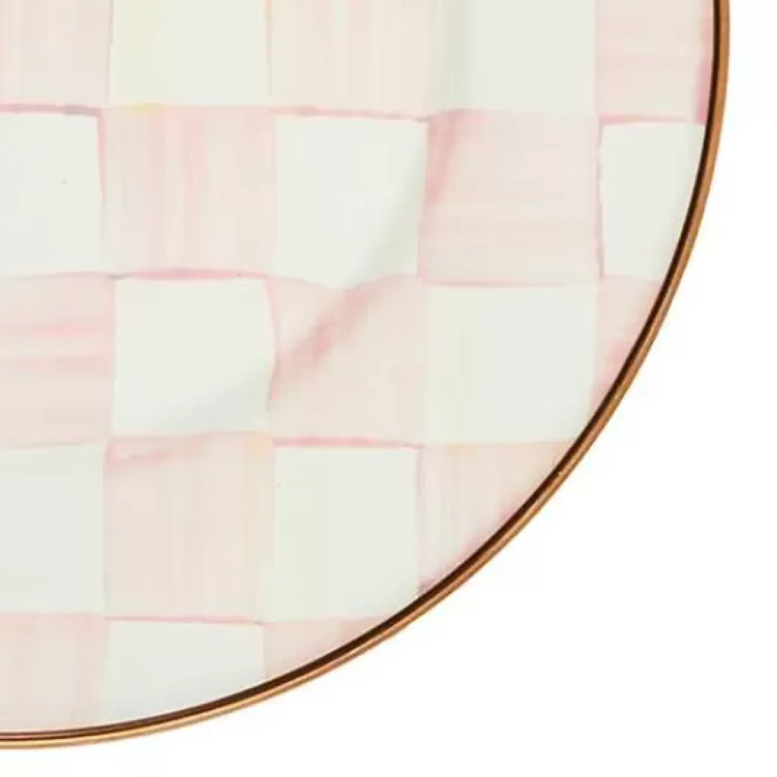 MacKenzie-Childs Rosy Check Salad/Dessert Plate< Easter|Spring