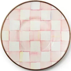 MacKenzie-Childs Rosy Check Saucer< The Coffee Shop|Fall Entertaining