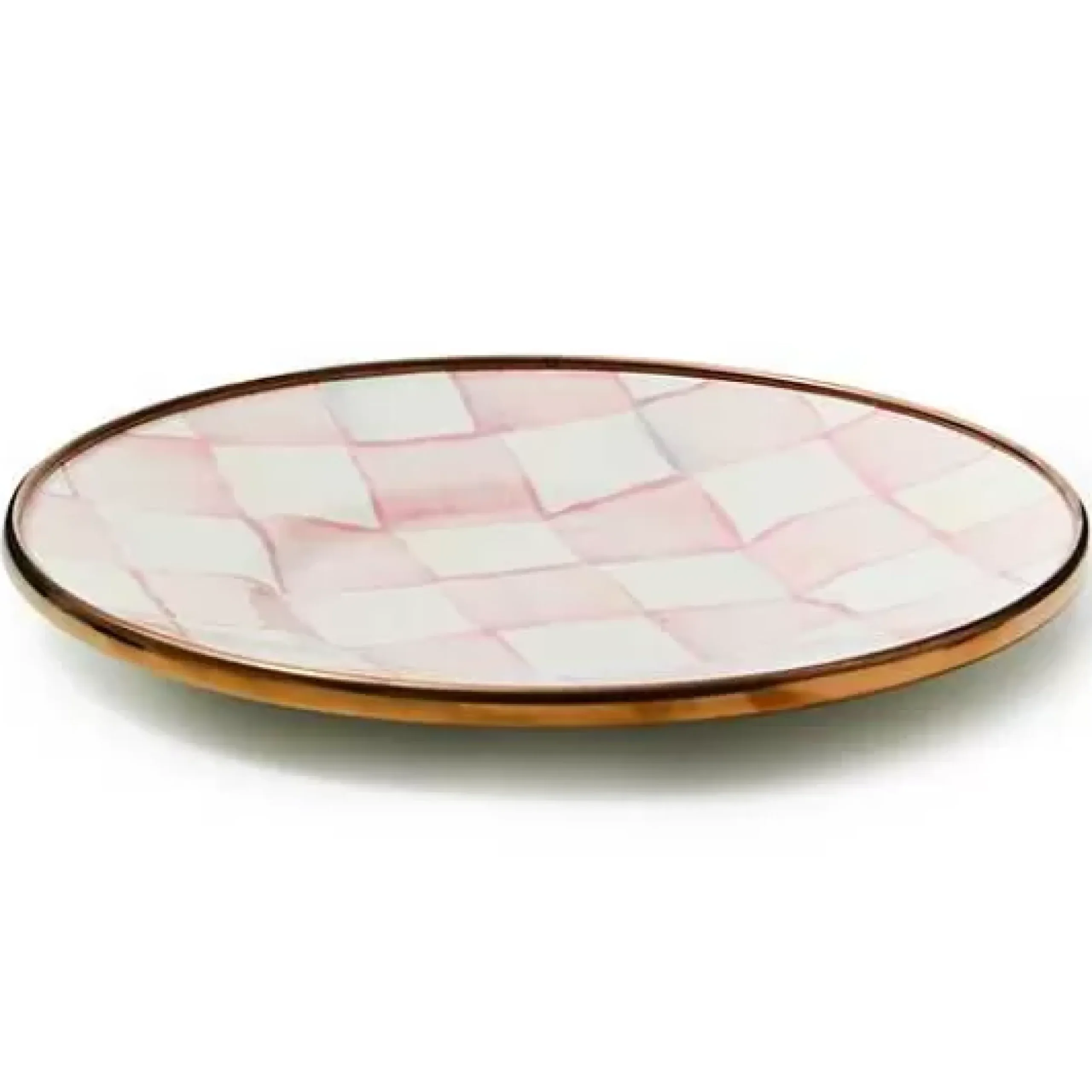 MacKenzie-Childs Rosy Check Saucer< The Coffee Shop|Fall Entertaining