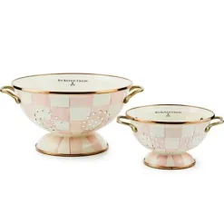 MacKenzie-Childs Rosy Check Small Colander< Spring|Kitchen Utensils & Tools