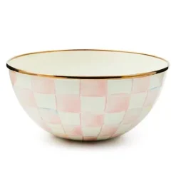 MacKenzie-Childs Rosy Check Small Everyday Bowl< Fall Entertaining|Serveware