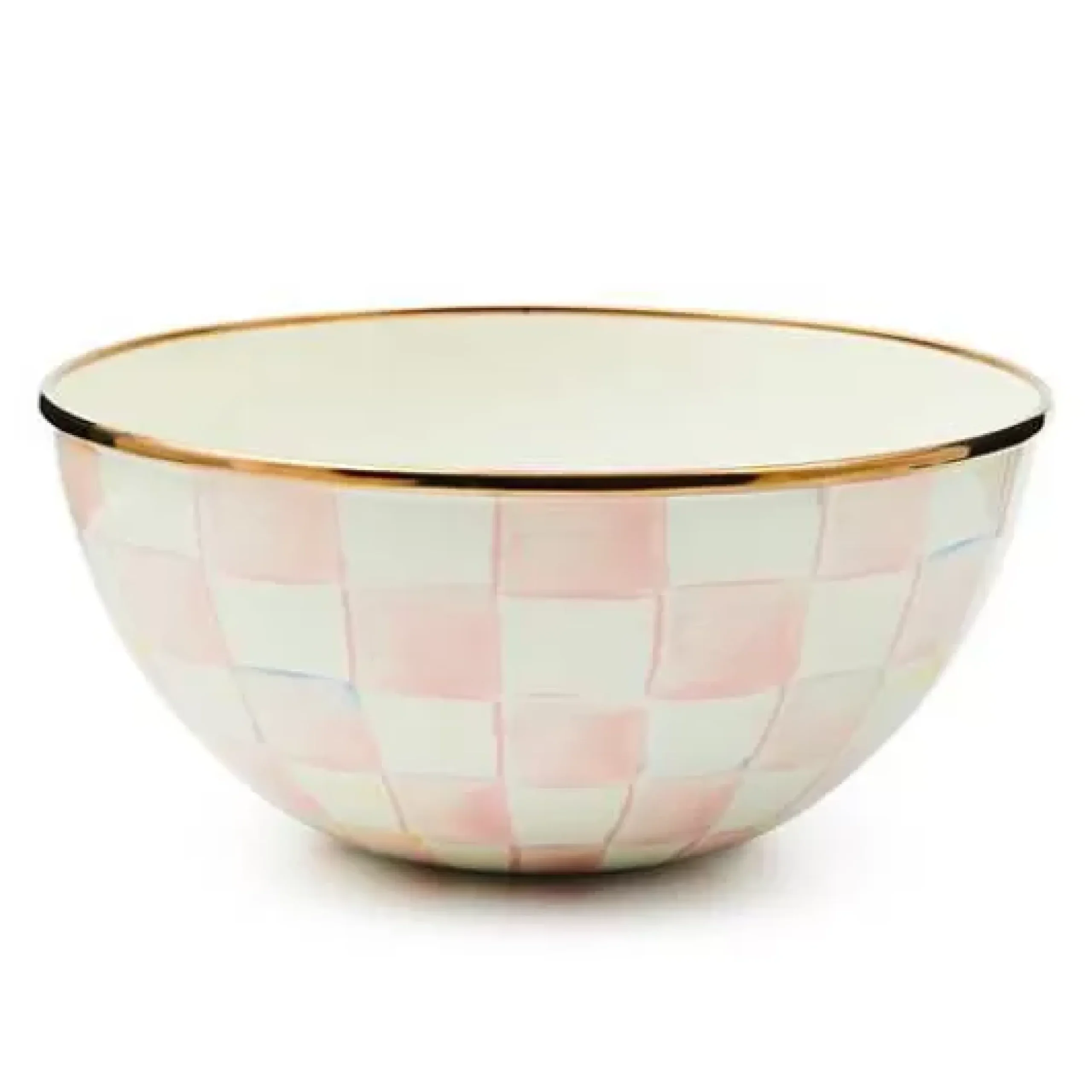 MacKenzie-Childs Rosy Check Small Everyday Bowl< Fall Entertaining|Serveware