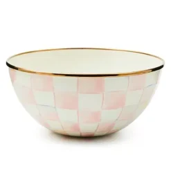 MacKenzie-Childs Rosy Check Small Everyday Bowl< Fall Entertaining|Serveware