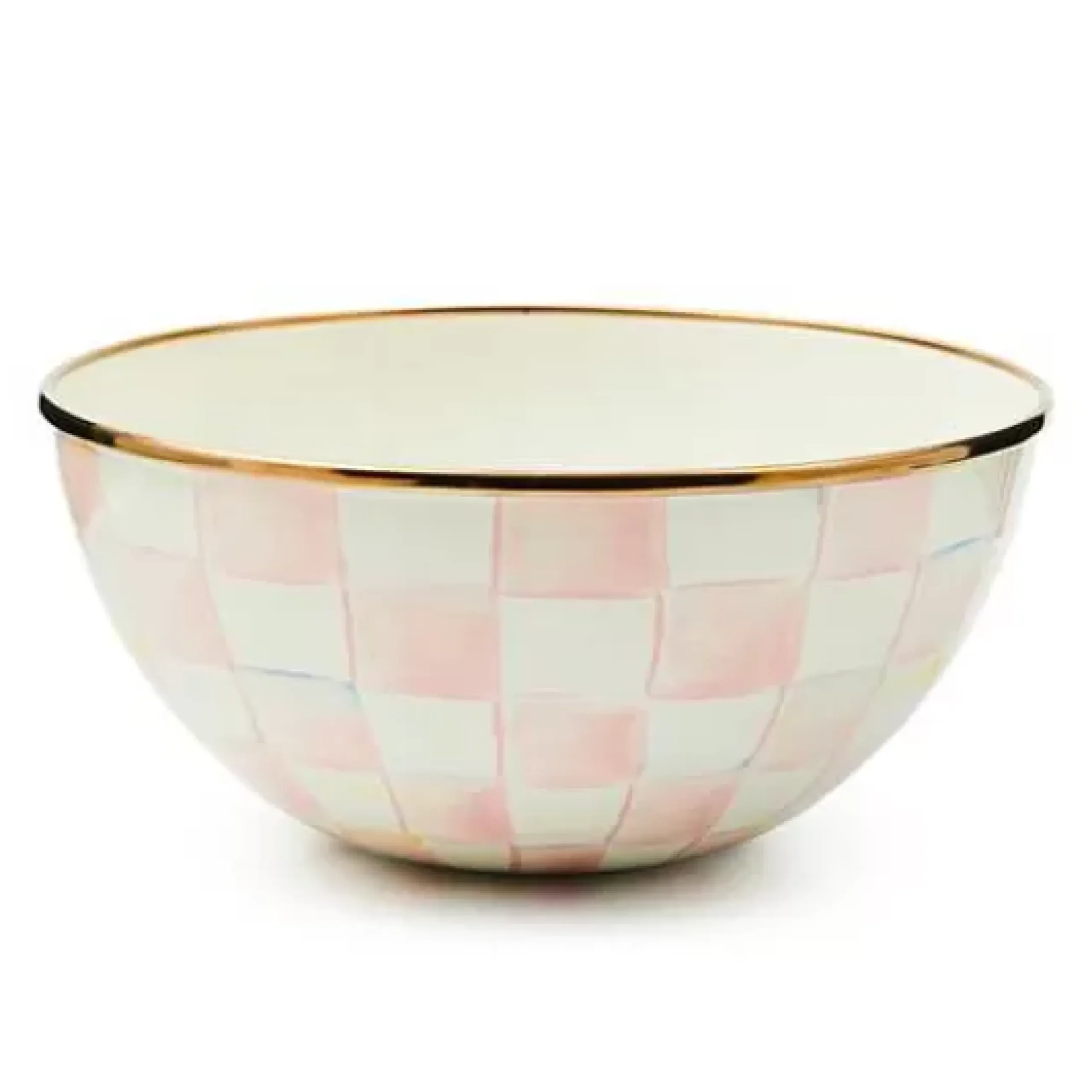 MacKenzie-Childs Rosy Check Small Everyday Bowl< Fall Entertaining|Serveware