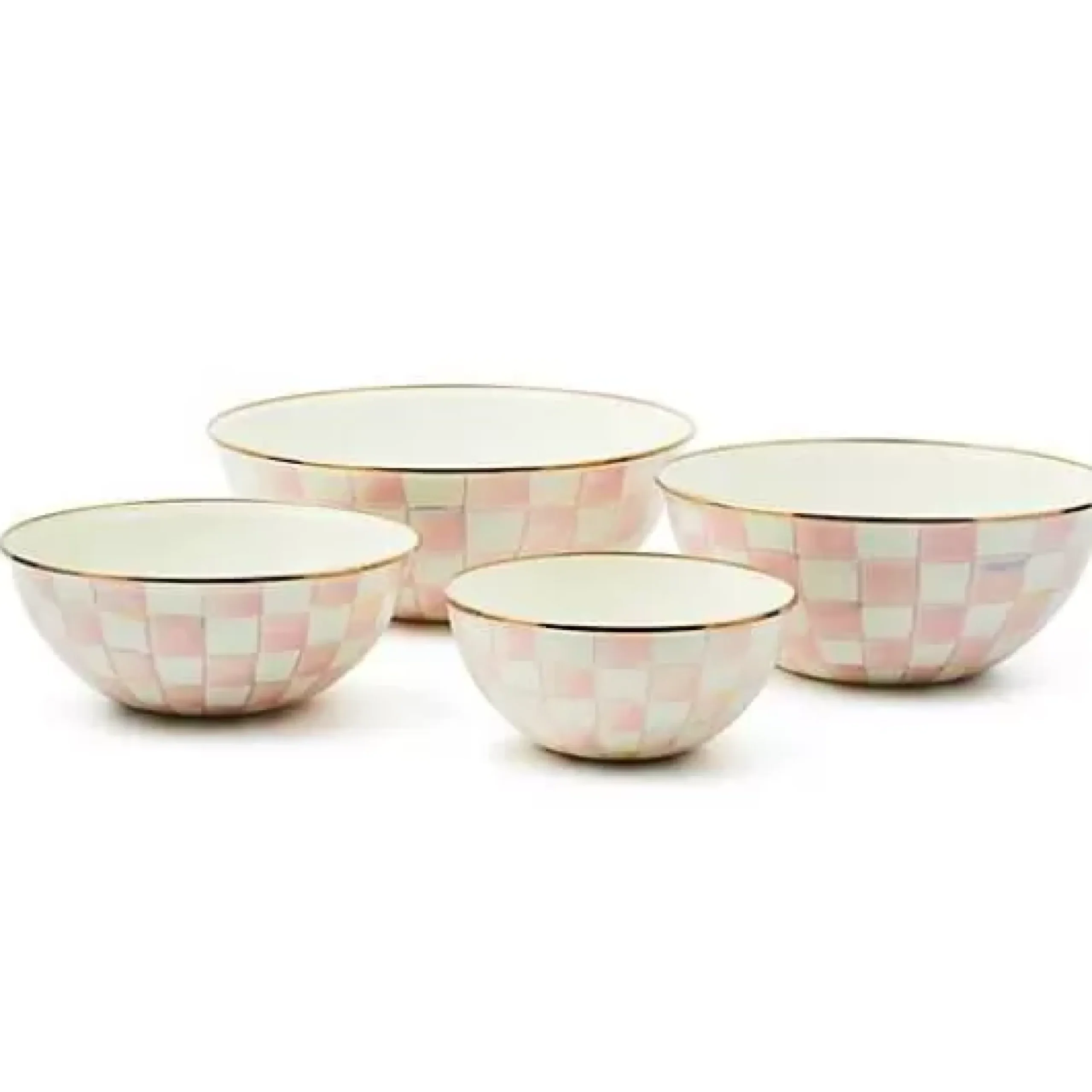 MacKenzie-Childs Rosy Check Small Everyday Bowl< Fall Entertaining|Serveware