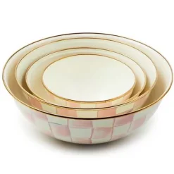 MacKenzie-Childs Rosy Check Small Everyday Bowl< Fall Entertaining|Serveware