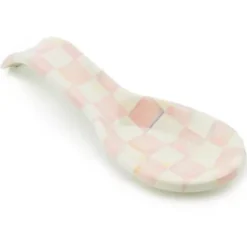 MacKenzie-Childs Rosy Check Spoon Rest< Spring|Kitchen Utensils & Tools