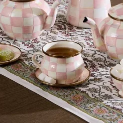 MacKenzie-Childs Rosy Check Teacup< The Coffee Shop|Fall Entertaining