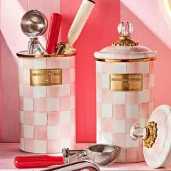 MacKenzie-Childs Rosy Check Utensil Holder< Spring|Kitchen Utensils & Tools