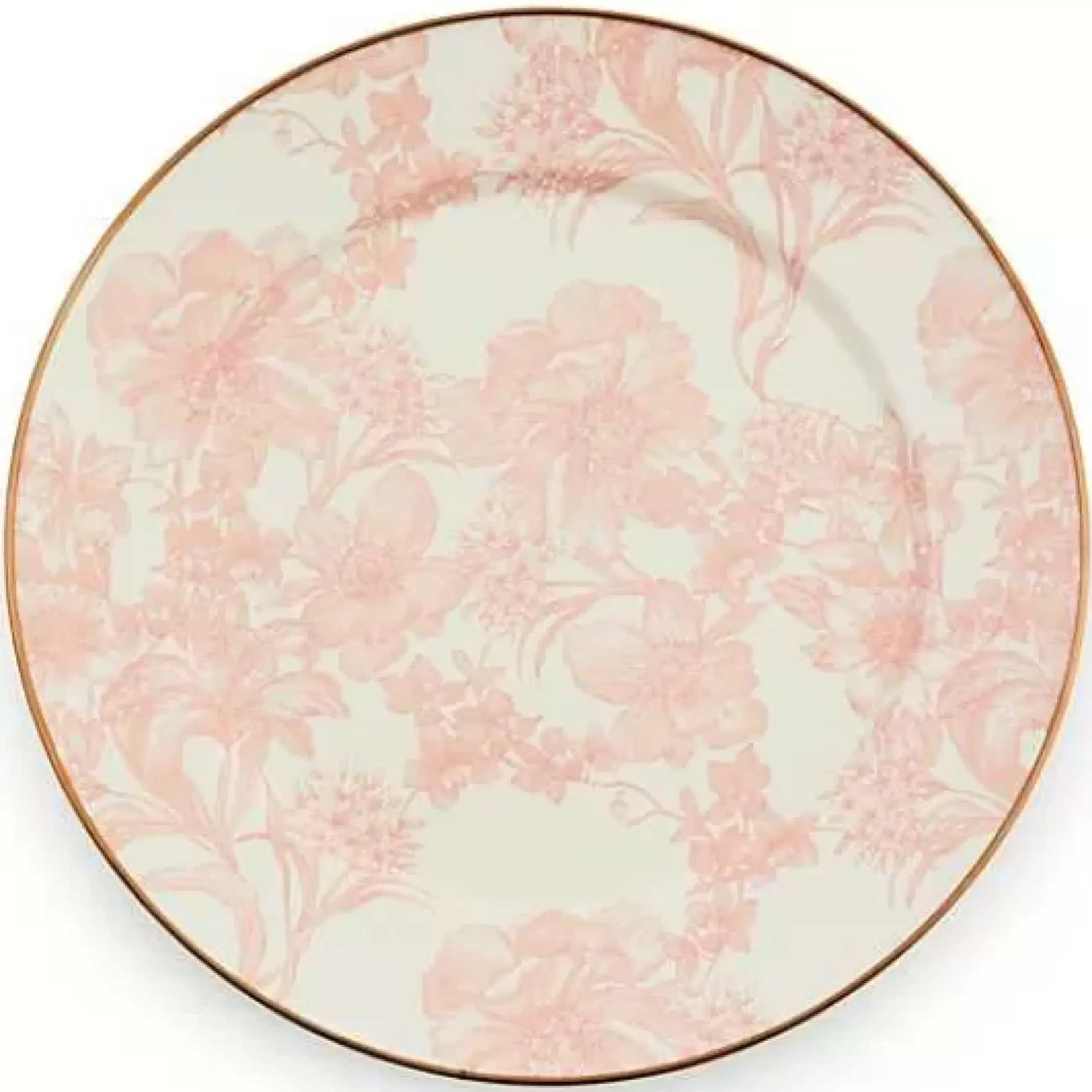 MacKenzie-Childs Rosy English Garden Enamel Charger/Plate< Easter|Spring