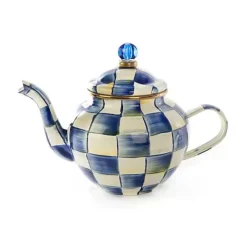 MacKenzie-Childs Royal Check 4 Cup Teapot< The Coffee Shop|Serveware