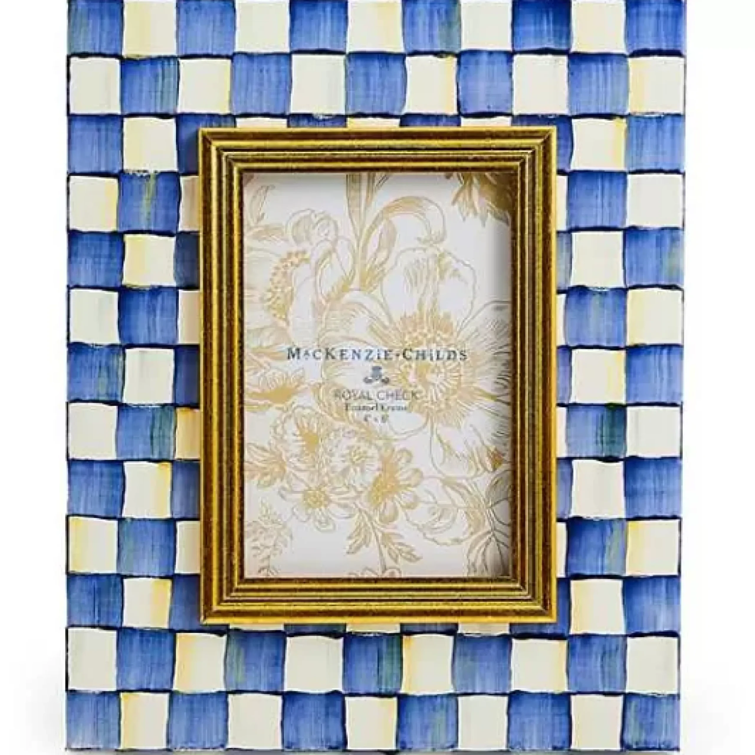 MacKenzie-Childs Royal Check 4 x 6 Frame< Room Accents