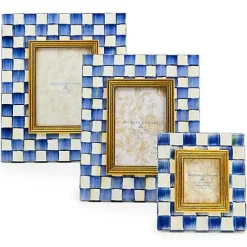 MacKenzie-Childs Royal Check 4 x 6 Frame< Room Accents