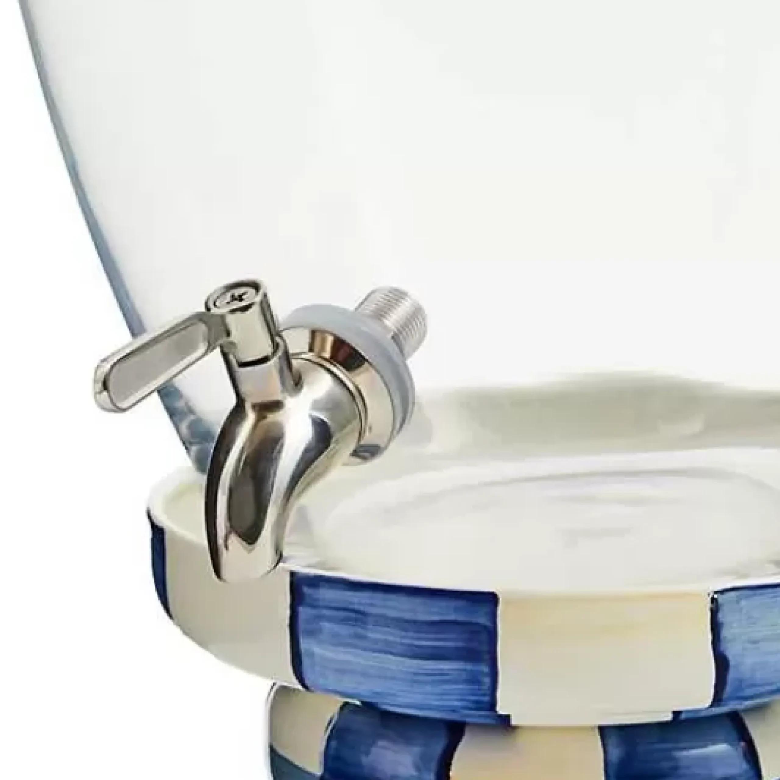 MacKenzie-Childs Royal Check Beverage Hostess< Drinkware|Bar Entertaining