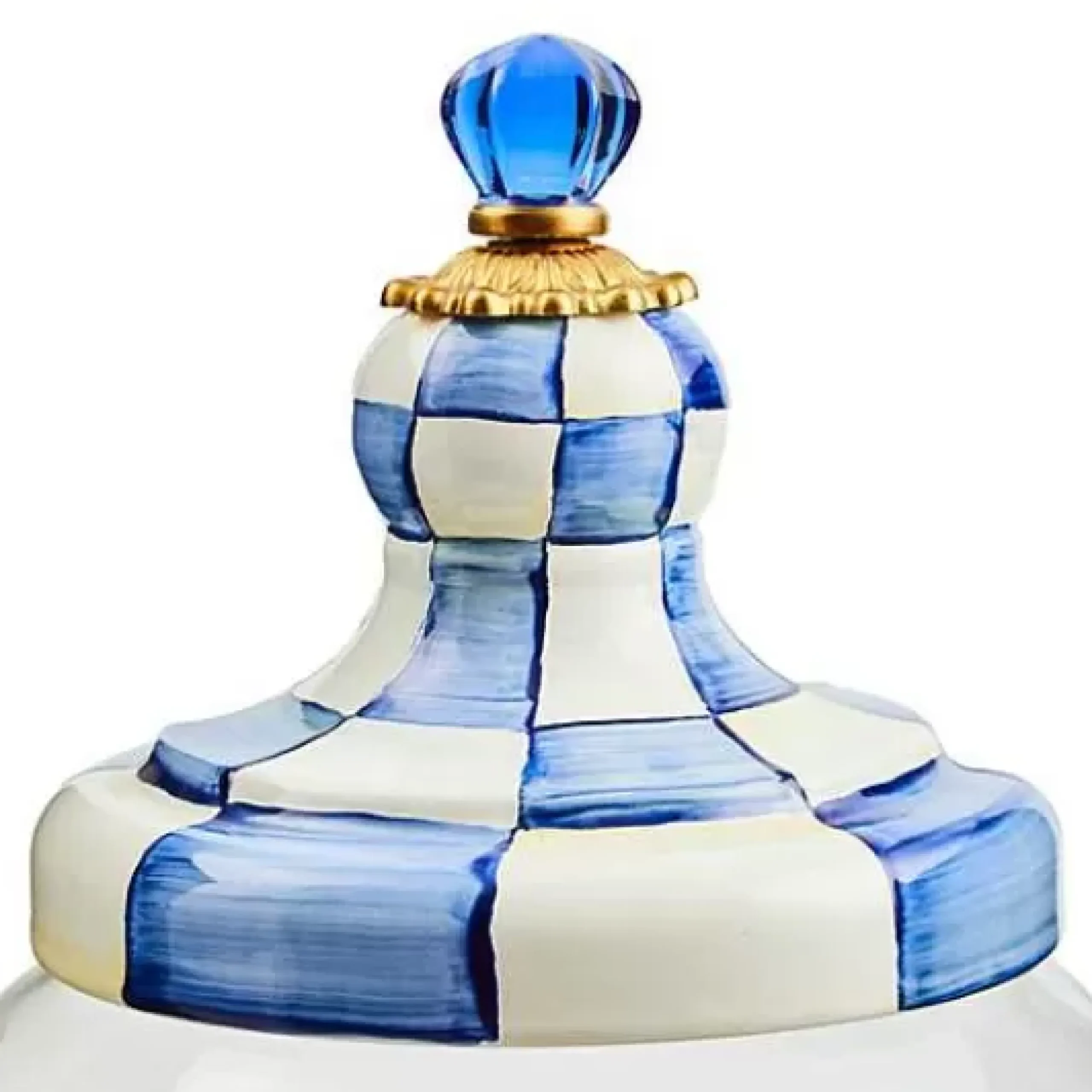 MacKenzie-Childs Royal Check Beverage Hostess< Drinkware|Bar Entertaining