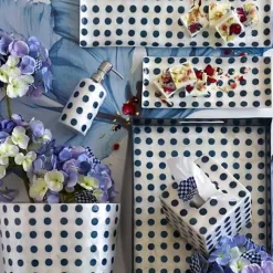 MacKenzie-Childs Royal Check Blue Hydrangea< Spring|Greenery & Florals