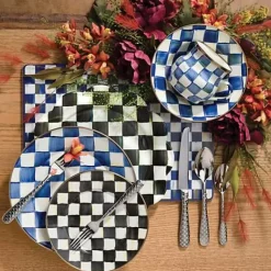 MacKenzie-Childs Royal Check Breakfast Bowl< Dinnerware & Flatware