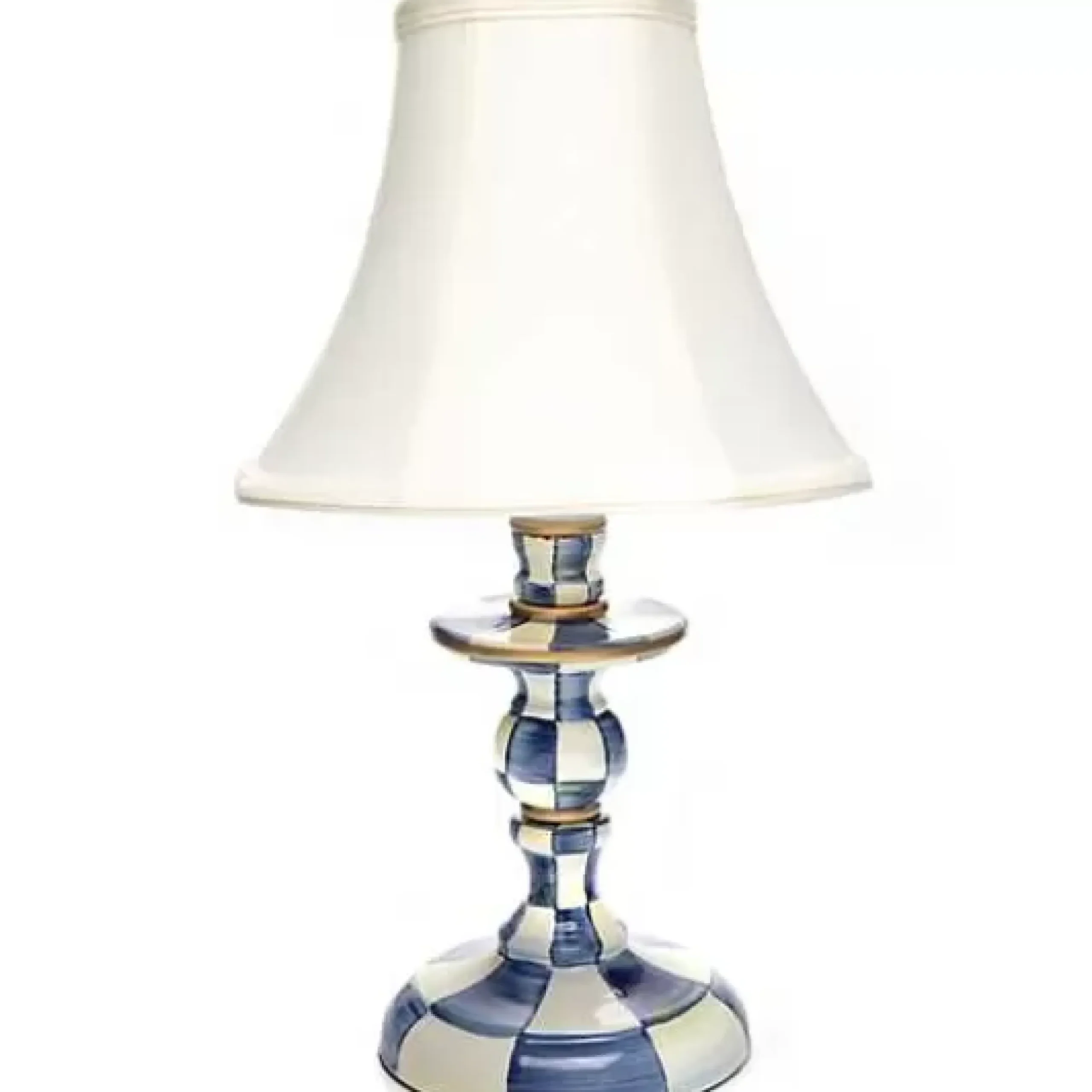 MacKenzie-Childs Royal Check Candlestick Lamp< Lighting