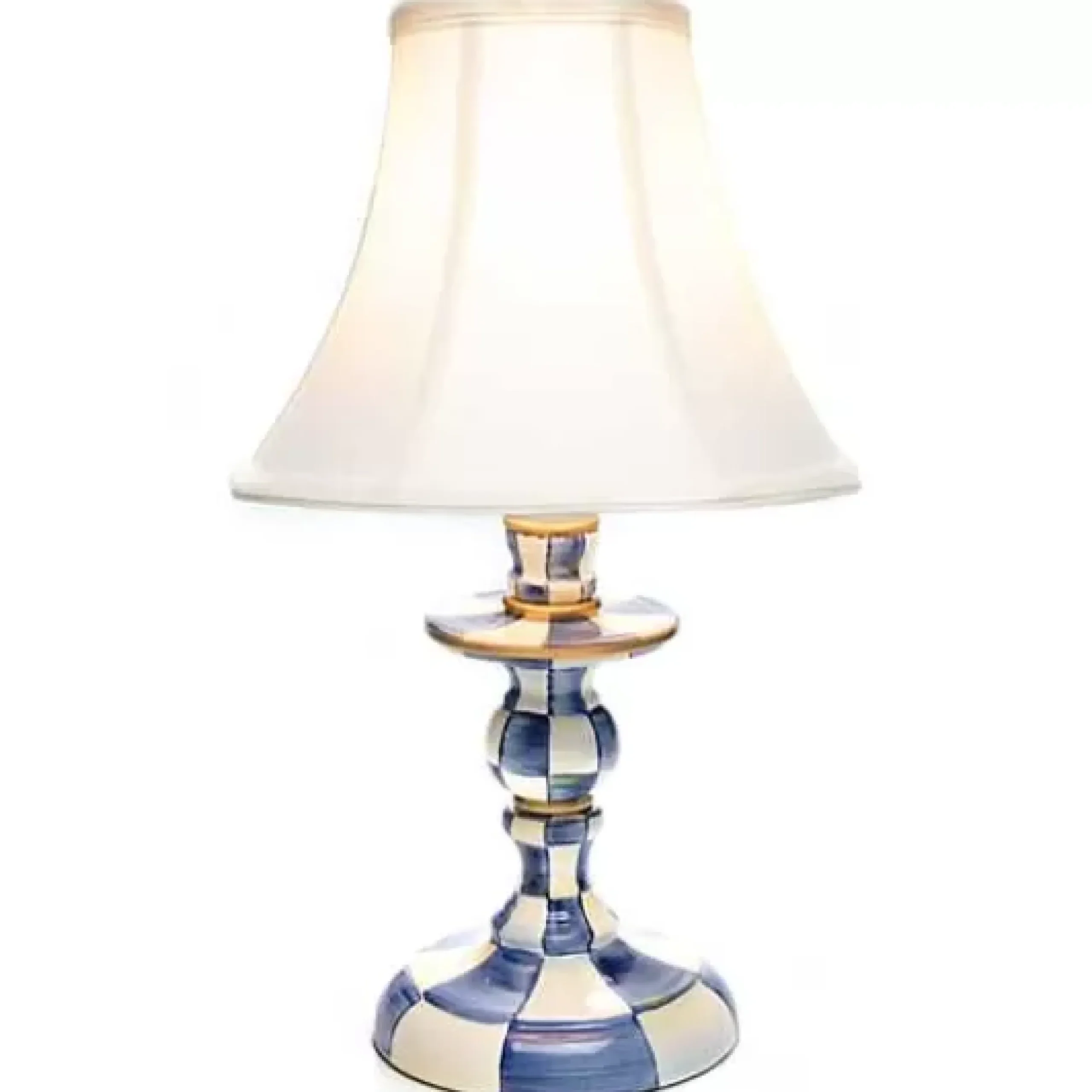 MacKenzie-Childs Royal Check Candlestick Lamp< Lighting