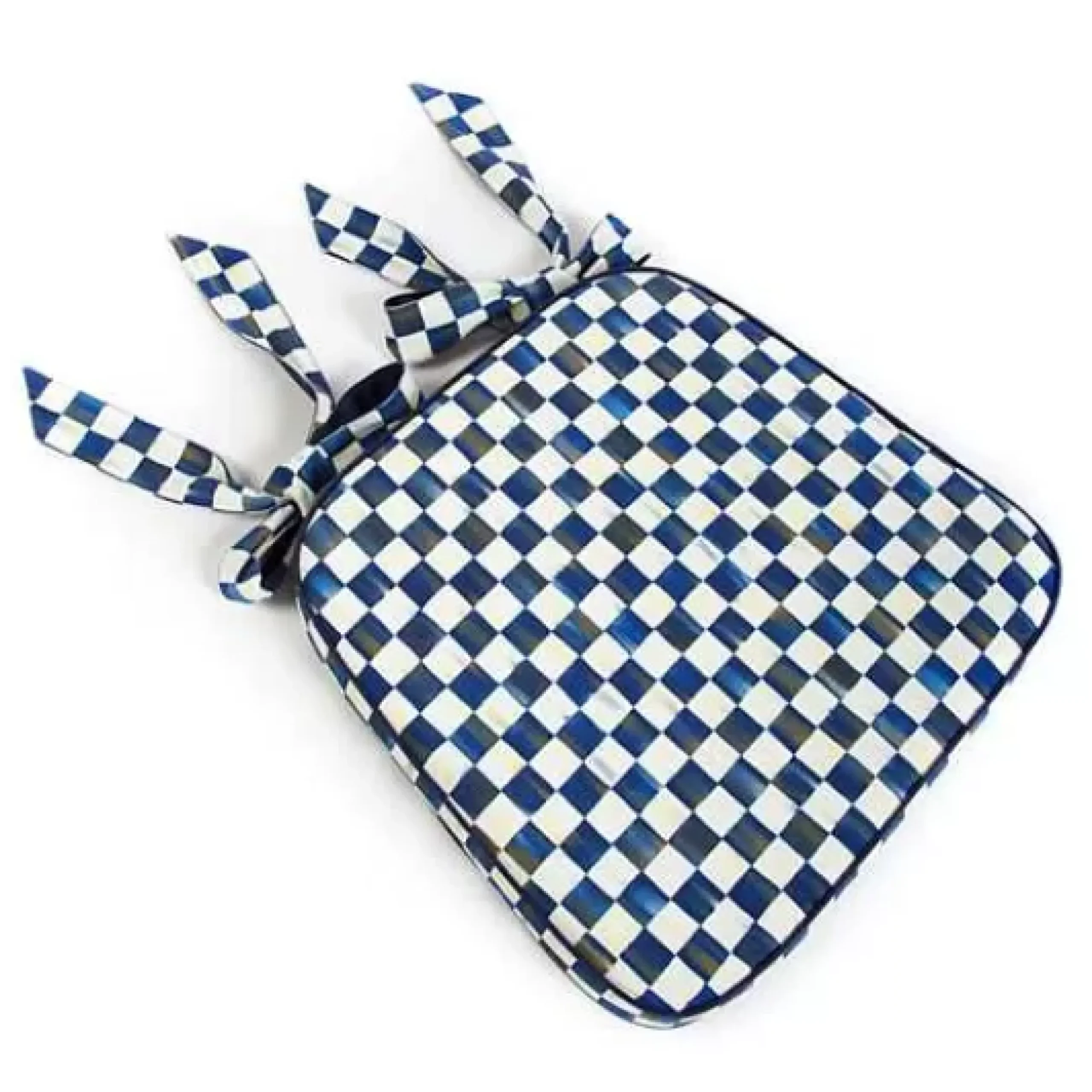 MacKenzie-Childs Royal Check Chair Cushion< Pillows, Throws, & Cushions
