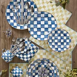 MacKenzie-Childs Royal Check Charger/Plate< Dinnerware & Flatware