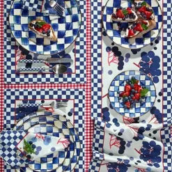 MacKenzie-Childs Royal Check Charger/Plate< Dinnerware & Flatware
