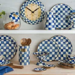 MacKenzie-Childs Royal Check Charger/Plate< Dinnerware & Flatware