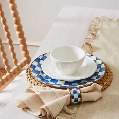 MacKenzie-Childs Royal Check Charger/Plate< Dinnerware & Flatware