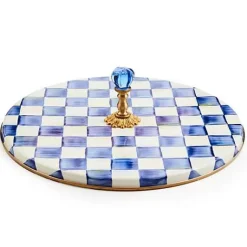 MacKenzie-Childs Royal Check Cheese Course< Serveware