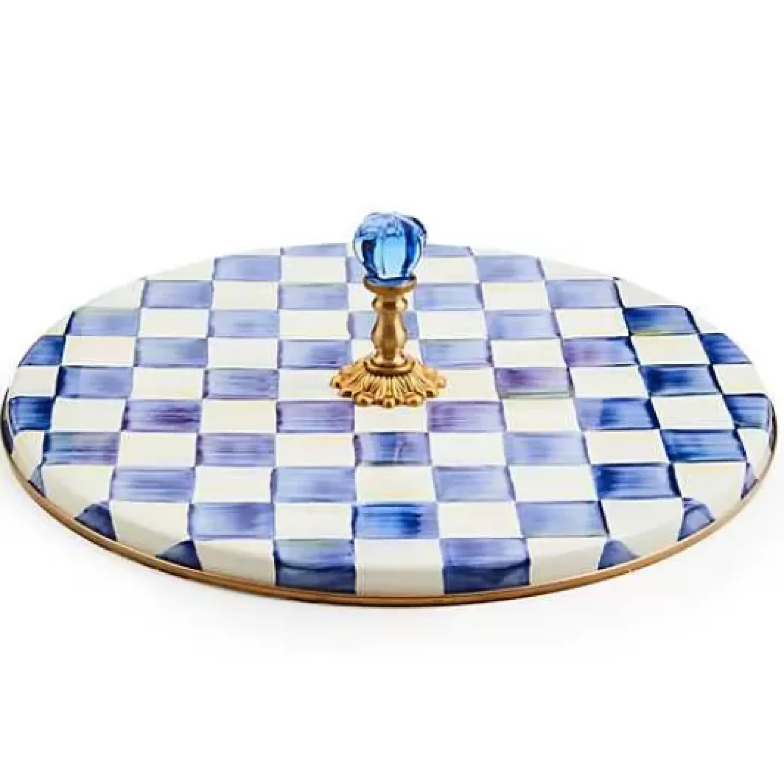 MacKenzie-Childs Royal Check Cheese Course< Serveware