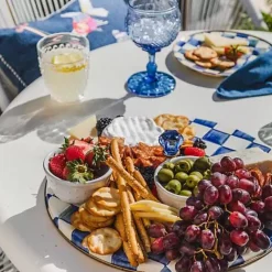 MacKenzie-Childs Royal Check Cheese Course< Serveware