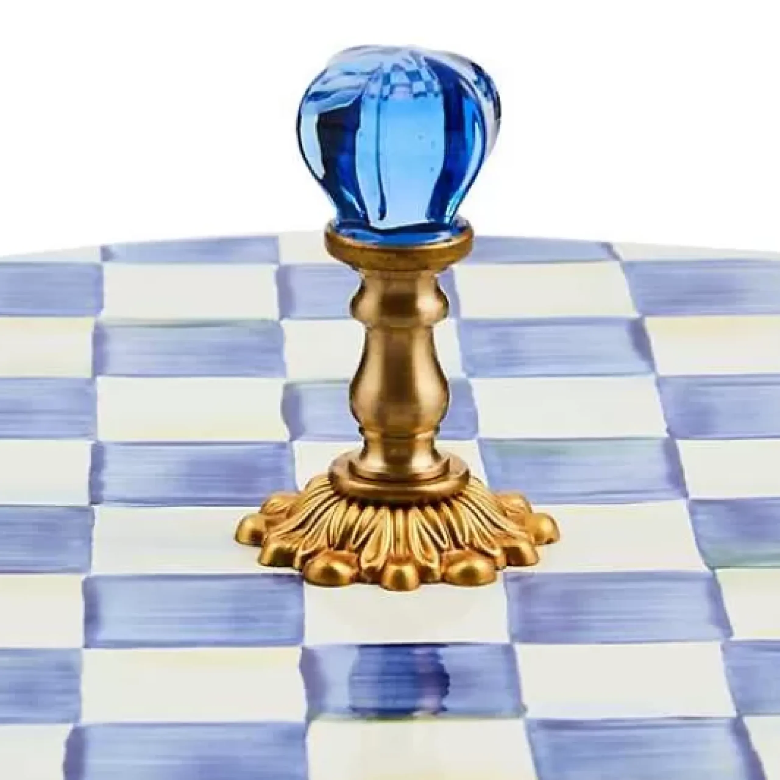 MacKenzie-Childs Royal Check Cheese Course< Serveware