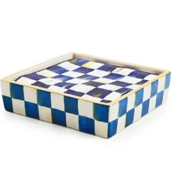 MacKenzie-Childs Royal Check Cocktail Napkin Holder< Table Accessories|Bar Entertaining