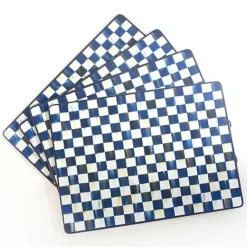 MacKenzie-Childs Royal Check Cork Back Placemats, Set of 4< Table Accessories|Kitchen & Table Linens