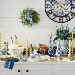 MacKenzie-Childs Royal Check Deary Deer< Holiday|Room Accents