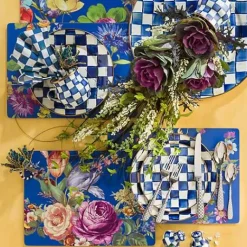 MacKenzie-Childs Royal Check Dinner Plate< Dinnerware & Flatware