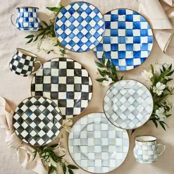MacKenzie-Childs Royal Check Dinner Plate< Dinnerware & Flatware