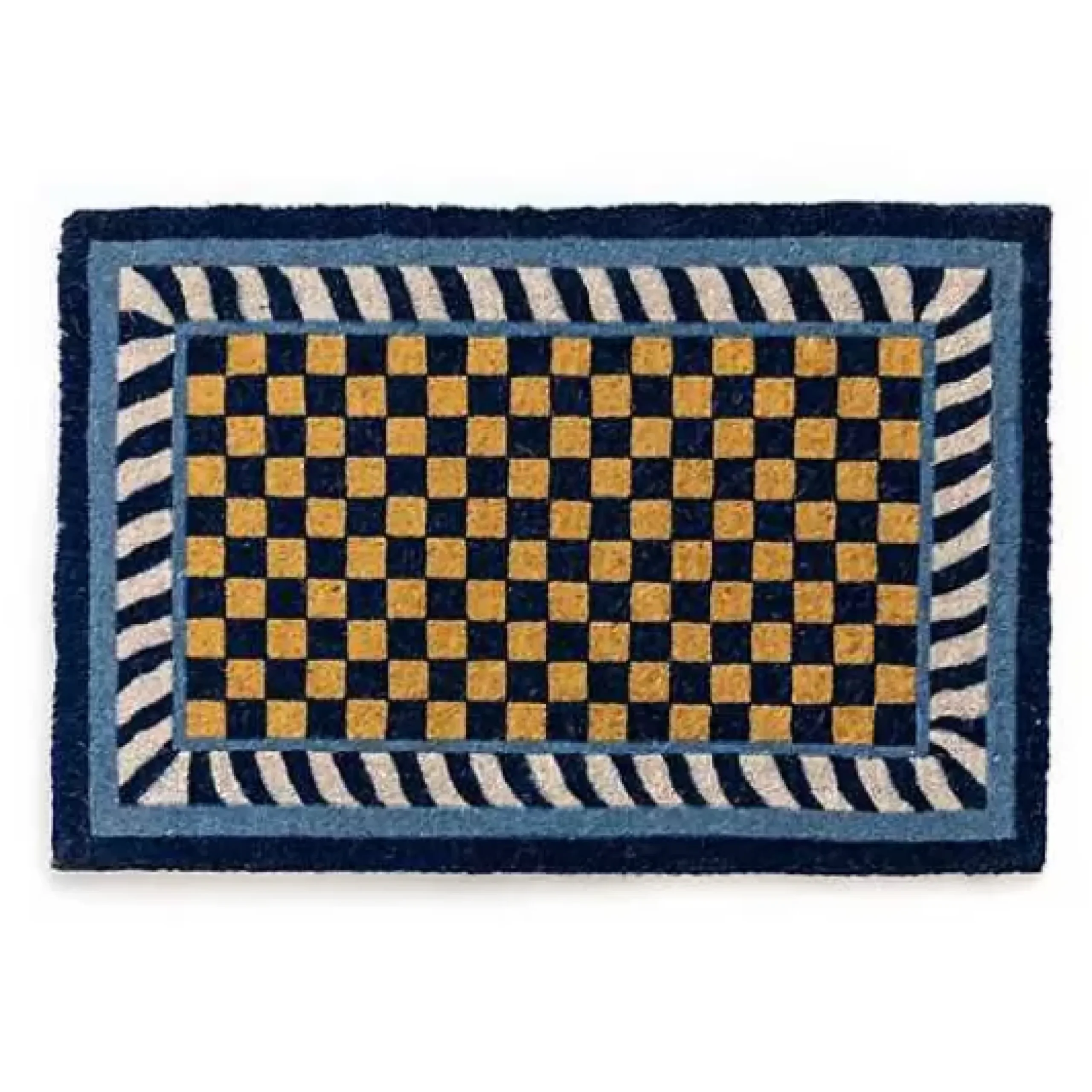 MacKenzie-Childs Royal Check Entrance Mat< Outdoor|Rugs