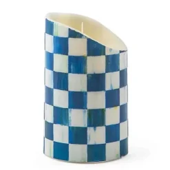 MacKenzie-Childs Royal Check Flicker 5 Pillar Candle< Candles & Fragrances